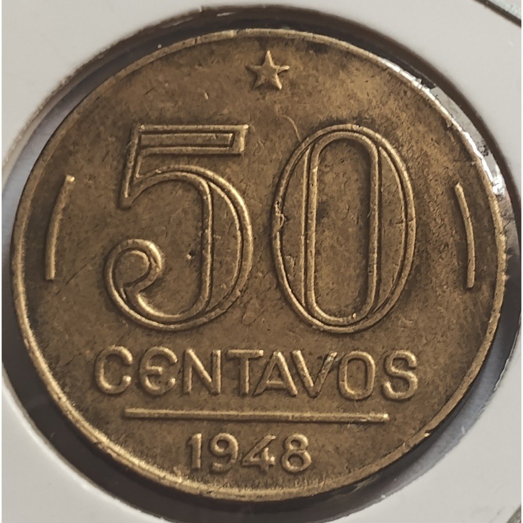 moeda antiga 50 centavos 1948 mbc