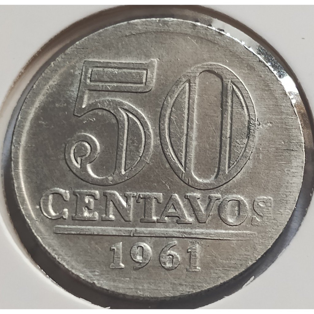 moeda antiga 50 centavos 1961 mbc