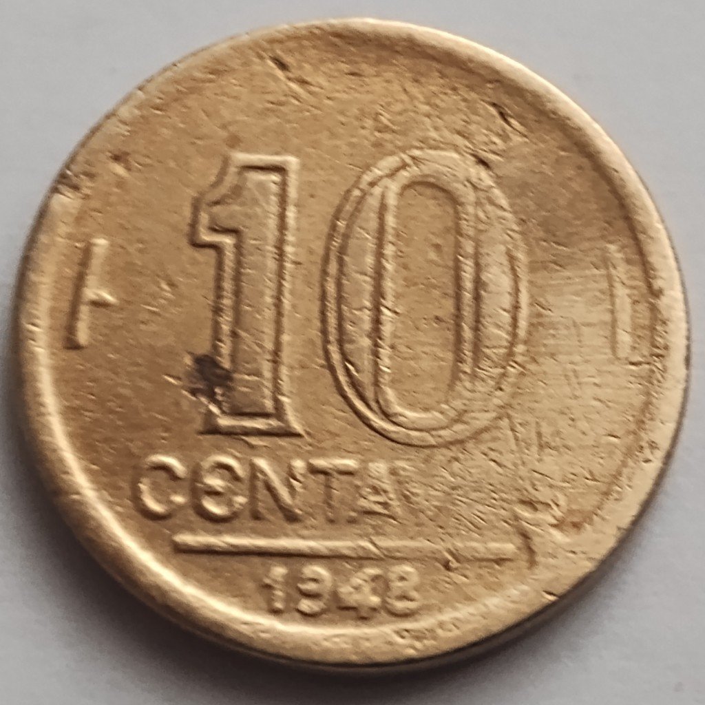 moeda antiga 10 centavos 1948 mbc