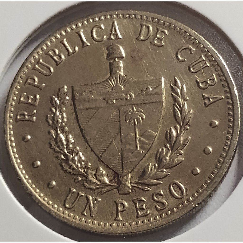 moeda antiga 1 peso 1983 cuba mbc