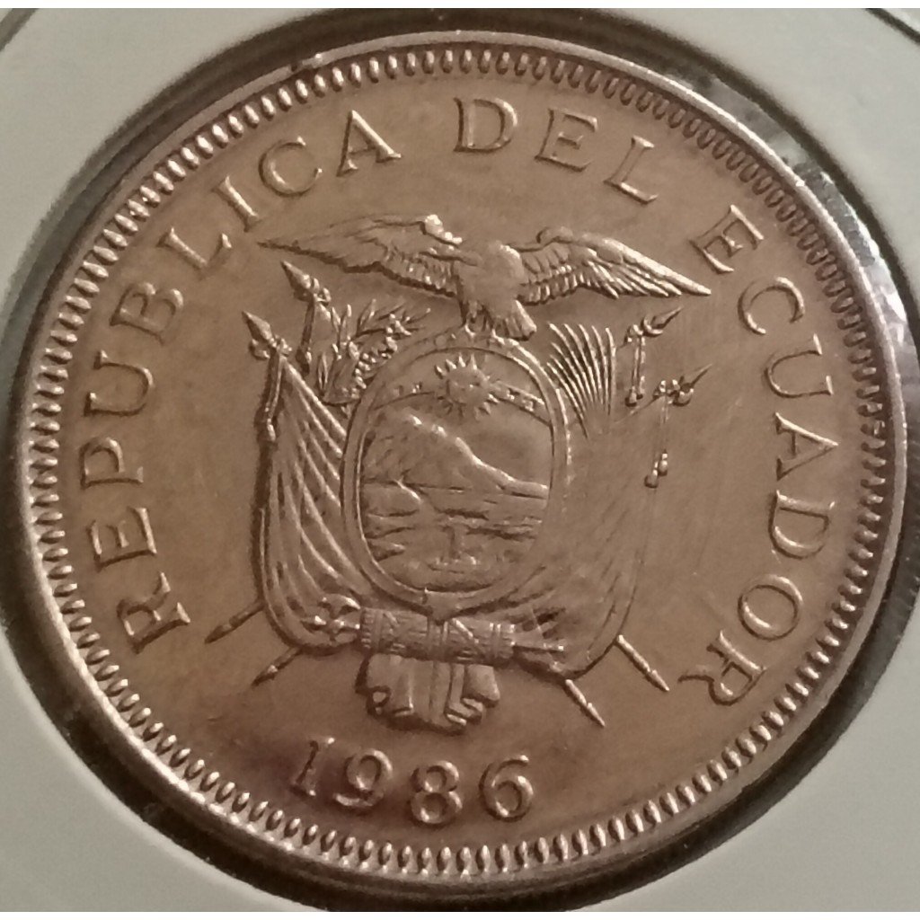 moeda 1 sucre 1986 equador mbc