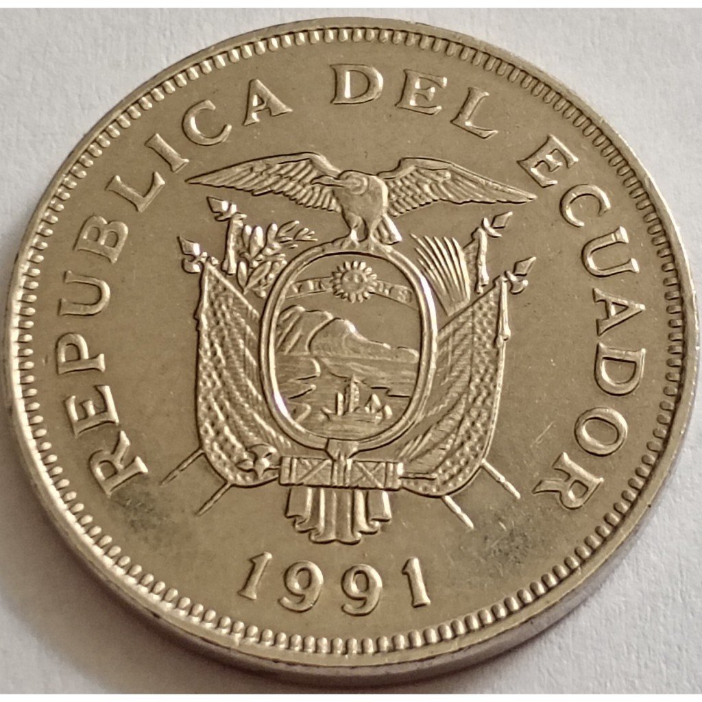moeda 20 sucres 1991 equador mbc