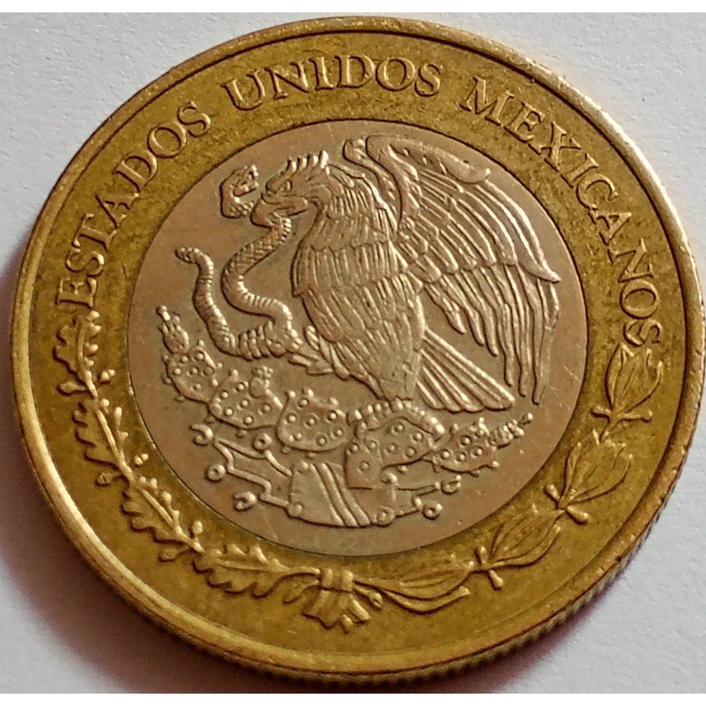 moeda 10 pesos 2014 méxico mbc