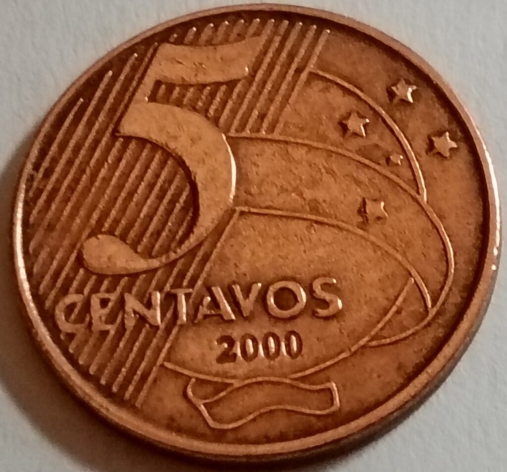 moeda 5 centavos 2000 brasil mbc