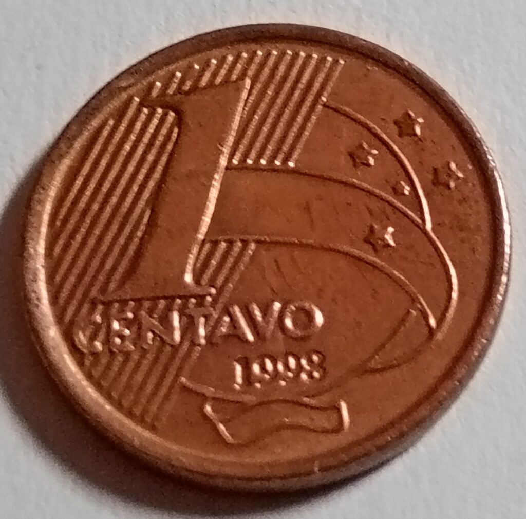 moeda 1 centavo 1998 brasil mbc
